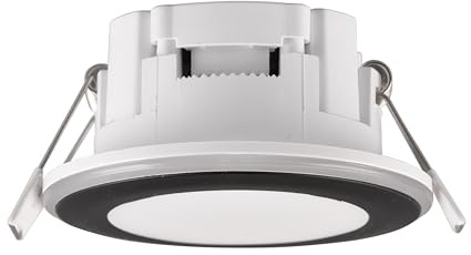 Trio Leuchten LED Einbauleuchte Argus 653610132, Kunststoff Schwarz matt, inkl. 4 Watt RBG LED mit Farbwechsel, Fernbedienung, Dimmbar