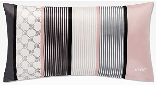 Joop! Bettwäsche Cornflower Stripes 4069 deep Rose - 11 Kissen 40x80 cm