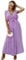 HEYPORK Damen Frühling Sommer Kleider Bequem Lässig Kleid Mode Elegant Röcke Frauen Temperament Langes Kleid Geraffte Ärmel Chiffon Faltenrock Feste Farbe Kleider(Lila, M)