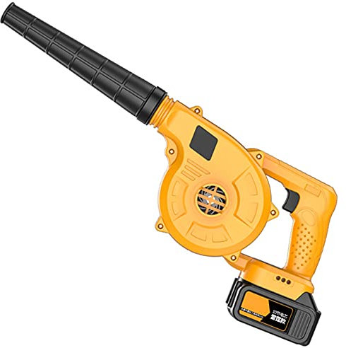 Soffiatore Elettrico Per Foglie 21V, Soffiatore A Batteria, Aspirapolvere Per Auto 19.000 Giri/min, Spazzapolvere Multifunzione, Corpo Leggero, Con Batteria E Caricabatterie