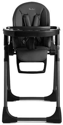 Silver Cross - Gourmet Highchair - Baby Chair - Portable High Chair - Newborns to 3 Years - Black