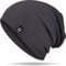 YANIKY Mütze Damen, Leichte Beanie Mütze Herren, Baumwolle Weiche Bequeme Dünne Mütze, Unisex Slouch Beanie Longbeanie für Alle Jahreszeiten (Dunkelgrau)