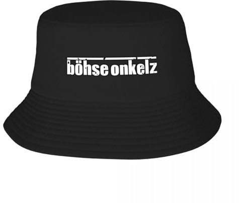 DYHVVD Unisex-Hut Sport Casual Bohse Onkelz-Leichter Fischerhut für Männer und Frauen Leichter Fischerhut mit Bohse Onkelz-Logo, Outdoor-Angeln Klassische