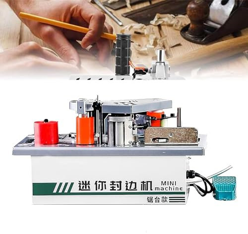 KJHYYPP Portable Woodworking Edge Banding Machine, Curved Straight Edge Banding Machine, Double-sided Glue Edge Banding Machine Set
