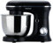 PRIXTON Batidora Amasadora KR250 para Repostería, Potencia 1500W, 10 Velocidades, Bol Acero Inoxidable de 5 litros, 3 accesorios, Tapa Transparente, Color Negro Mate