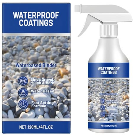 Gravelhold Eco Resin, colle à gravier pour pierres de jardin, liant à base d'eau pour pierres et galets, liant à base d'eau pour pierres de gravier et paillis sur pots, résine de liant de gravier