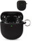 for Bose QuietComfort Ultra Wireless Earbuds,daunke Soft Silicone Protective Cover,Case with Round buckle,Full Protection,Black