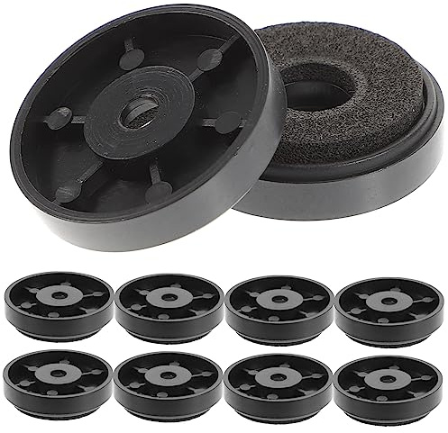 Homoyoyo Speaker Isolation Foot Speaker Floor Protector round ABS EVA Vibration Dampening Feet for Turntables Subwoofers Hifi Audio Equipment Supports Heavy Gear Reduces Hum