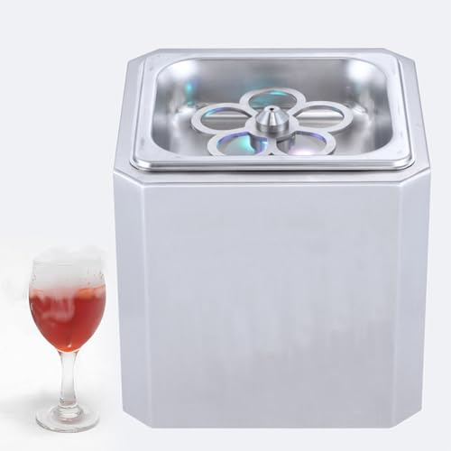 GESAIDES Glaskühler, Schneller Weinkühler, mit LED-Licht, Sofort-Getränkekühler für Bier, Mixgetränke, Wein, Bar, Restaurant, Küche