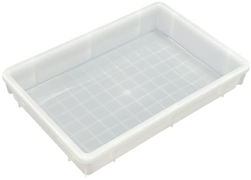 YCYHXJB Oil Drain Pan for Changing Leak Proof, Plastic Art Trays, Utility Tray for Air Conditioners Machinery Under Car Organizing Supply Ect(White,71 * 59 * 8cm/28 * 23 * 3in)