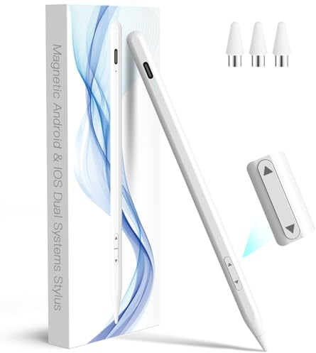 Digiroot Dual-System-Tablet Stift für Android&Ipad | 15-Min-Schnellladung,Handflächenabweisung,Magnetisch ,Kompatibel mit Samsung/Huawei/Xiaomi,iPad Pro, Air, Mini
