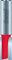 Freud 16mm (Dia.) Double Flute Straight Bit with 1/2 Shank (12-544)