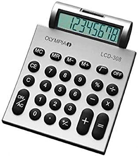 OLYMPIA LCD 308 Taschenrechner silber