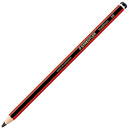 STAEDTLER 110-6B Holzbleistift - Holzstifte (6B, Schwarz, Rot)