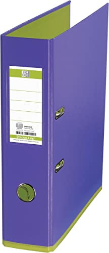 Oxford Ordner A4, myColour, 8 cm breit, in violett und hellgrün, 10 Stück