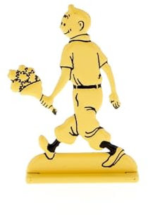 TINTIN POSTER, VINTAGE RELIEF-TINTIN POSTER IM BLUMENSTRAUSS