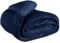 EHC Fleece Blanket Sofa Bed - King Size Cozy Blanket for Bed Fluffy Soft Large Throw, Navy Blue, 220x240cm