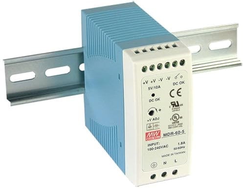 Hutschienen Netzteil 60W 48V 1,25A ; MeanWell, MDR-60-48 ; Hutschienennetzteil