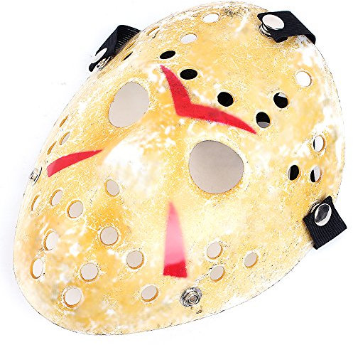 Feichen Maschera Halloween Costume Jason Venerdì nero 13th Part-3 Oro PP Unisex Adulti Horror