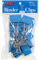 JAM PAPER Bunte Büroklammern - Groß - 41 mm - Blaue Binder Clips - 12/Packung