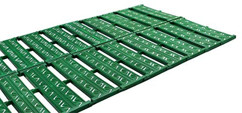 Primrose 3m Instant Roll Out Single Width Garden Path with Chevron Grip in Green - Single Pack