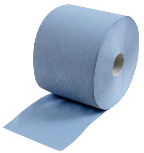 Wilpeg Papierrolle 3-lagig 1000 Blatt | Papierrolle | Putztuch | Putzpapier | Putzpapierrolle