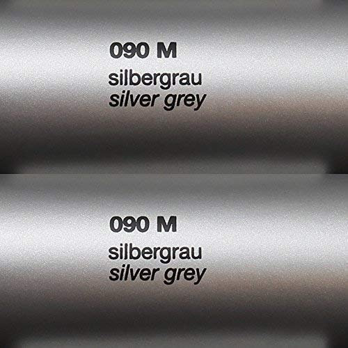 Unbekannt 5,08€/m² Rapid Teck® Matt Folie - 090 Silber - Klebefolie - 5m x 1,26m - Folie Matt Plotterfolie - Klebefolie selbstklebend - auch als Moebelfolie - Dekofolientage