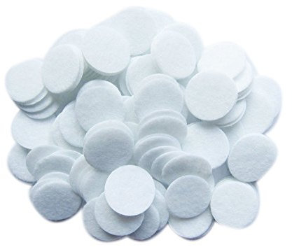 YYCRAFT 1 inch 1.5 inch 2 inch White Hard Wool Felt Circles For Craft Project (200pcs 1 inch (25mm))