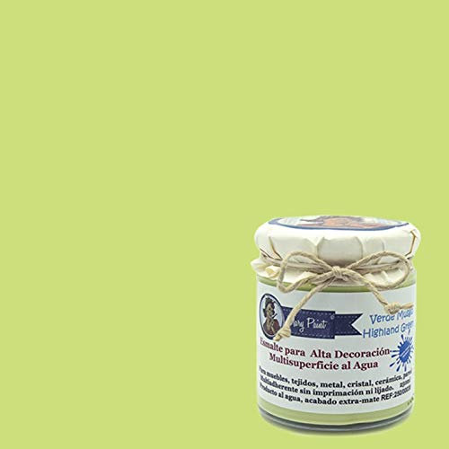 Pintura Multisuperficie al agua Mate efecto Chalk 250 (Verde Musgo)