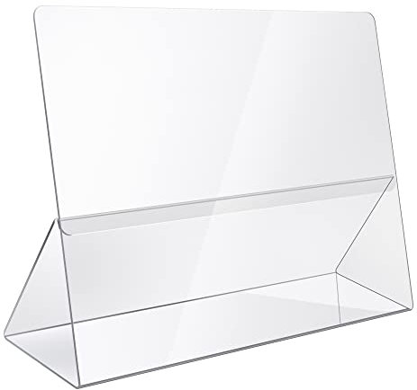 Srenta Kochbuchständer aus Acryl, transparent, leicht zu betrachten, ideal zum Kochen/Backen, ohne DASS Ihr Kochbuch schmutzig Wird.