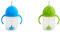 Munchkin Click Lock Tip and Sip Weighted Flexi Straw Trainer Cup (7 oz/207 ml, Blue) with (7 oz/207 ml, Green)