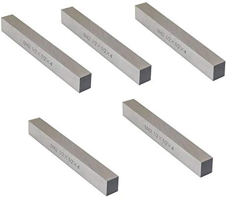 New 5 Pcs 1/2 x 1/2 x 4 HSS Square Tool Bit Lathe Fly Cutter Mill Blank M2