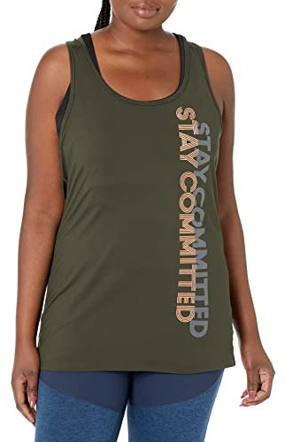 C9 Champion Débardeur Graphique pour Femme T-Shirt, Vert Bouteille, XXL