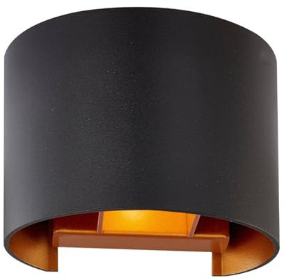 Arcchio Wandleuchte, Wandlampe Innen Zuzana (Modern) in Schwarz aus Aluminium (1 flammig G9) - Wandstrahler Wandbeleuchtung Schlafzimmer/Wohnzimmer Wohnzimmerleuchte
