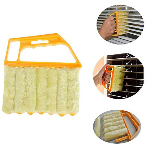Stores Vénitiens Brosse, Vénitienne Brosse pour Store Vénitien Brosse de Nettoyage Amovible et lavable Brosse Microfibre de Nettoyage lamelle Poussière Nettoyant Climatiseur Dirt Clean Outil 3pcs