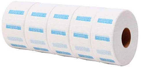 Leevia 5 Rollen Friseur-Nackenband Einweg-Nackenschutz Papierstreifen Friseurkragen Stretchy Hals Abdeckung Papier Handtuch für Friseursalon Friseur-Werkzeuge