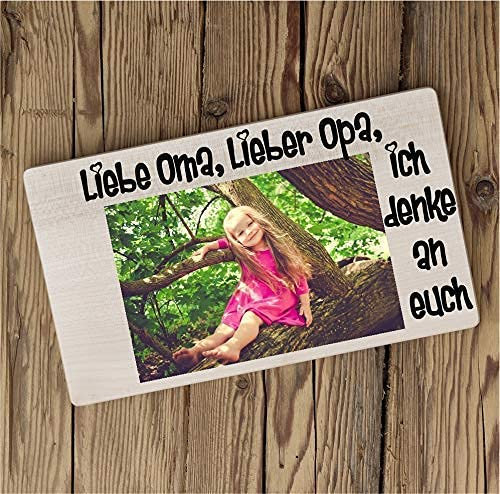 Personalisiertes Frühstücksbrettchen Holz mit Foto | Vesperbrett als Andenken wir verschiedene Anlässe | Brettchen aus Holz mit Farbfoto