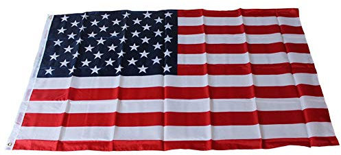 MoonyLI 90 * 150 cm Bandiera Americana Bandiera USA Bandiera USA Bandiera USA in Nylon con Colori Vivaci e Anelli di Tenuta in Ottone Bandiera USA per Appendere Interni/Esterni