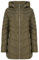 Tokyo Laundry Women's Safflower Longline Quilted Puffer Coat Khaki