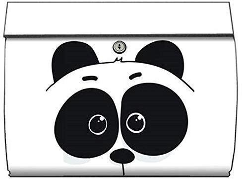 motivX-Ideenwerkstatt Briefkasten Swing Wandbriefkasten mit Motiv Panda Comic
