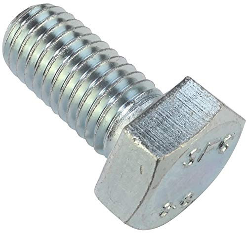 AERZETIX - C47377 - Satz von 20 stück - bolzen sechskantschrauben M12x25 - mit sechskantkopf - Ø12x25mm - DIN 933 - klasse 8.8 - aus verzinktem stahl - heimwerken - montagewerkzeug eisenwaren