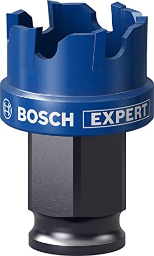 Bosch Professional 1x Seghe a Tazza Expert Sheet Metal per Lamiere di Acciaio, Lamiere di Acciaio Inossidabile, Ø 25 mm, Accessorio Trapano a Percussione