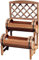 M-V-O Outdoor Patio Double Barrel Plant Stand, Wooden Garden Twin Barrel Planter With Trellis, Gardening Accessories Flower,Plant Pots For Growing,Climbing Plants (Natural)