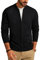 PJ PAUL JONES Herren Feinstrick Cardigan mit Stehkragen Leichter Freizeit Winter Strickjacke für Männer (Schwarz, L)