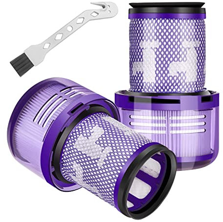 Fixbetter Lot de 2 filtres de rechange pour Dyson V12 Detect Slim Absolute Extra/Total Clean/Fluffy Aspirateur Accessoires, accessoire pour aspirateur
