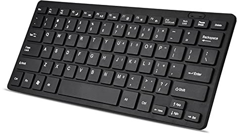 Clavier Blanc Petit Fil Blanc Clavier Silencieux Plastique 78 Touches Ultra Mince Mini USB Filaire Clavier pour Ordinateur De Bureau Ordinateur Portable Pc (Blanc) (Noir)