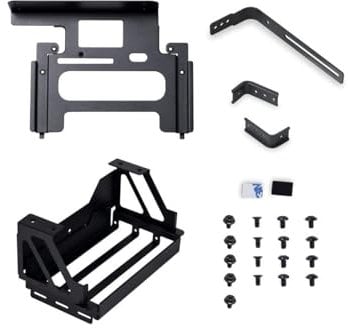 LIAN LI O11 Dynamic EVO O11 DE-9X Montagehalterung, kompatibel mit der Serie RTX40, Schwarz, GPU-Set, vertikal, autorisierter Händler