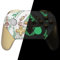 eXtremeRate Full Gehäuse Set kompatibel mit Nintendo Switch Pro Controller, DIY-Ersatz Front Hülle/Back Shell&Handgriffe Case Zubehör für Switch Pro Controller-Totem of Kingdom Weiß