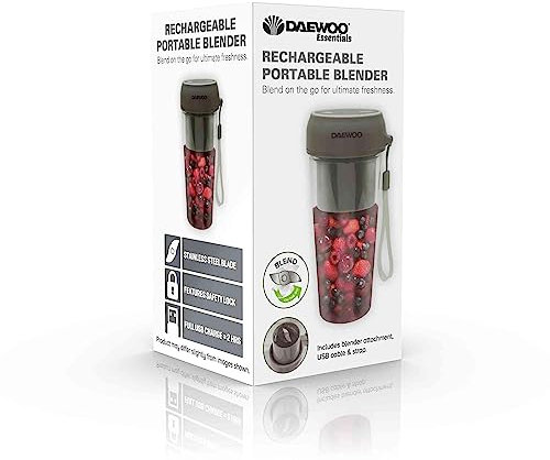 Daewoo Essentials Rechargable Portable Blender