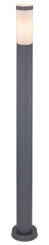 Außenstehlampe LED Gartenleuchte Edelstahl Außen Standleuchte Stehlampe Säule Garten Säulenleuchte, Höhe 110 cm